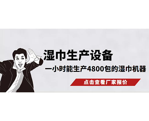 濕巾生產設備，一小時能生產4800包的濕巾機器，需要多少錢